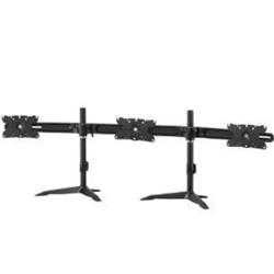 Amer (AMR3S32) - Support de bureau triple pour moniteurs de 32 po