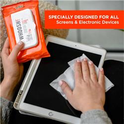 WHOOSH! Screen Shine 20 Wipes Packet (W! Cleaning Cloth Included)