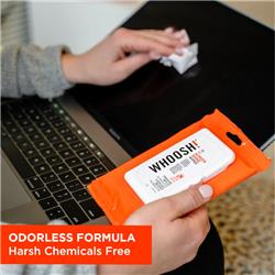 WHOOSH! Screen Shine 20 Wipes Packet (W! Cleaning Cloth Included)