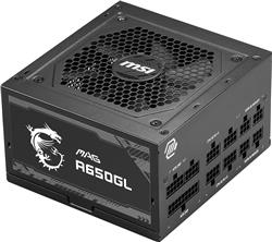 MSI MAG A650GL, Fully Modular Compact, 80+ Gold, Power Supply