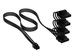CORSAIR Premium Individually Sleeved DC Cable Pro Kit, Type 5 (Generation 5), Black