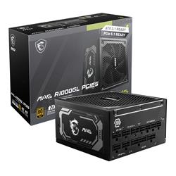 MSI MAG A1000GL PCIE5, Fully Modular Compact, 80+ Gold, Power Supply