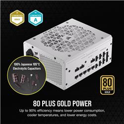 CORSAIR CP-9020275  Gold ATX Power Supply, white