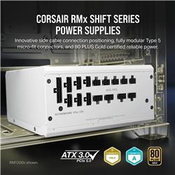 CORSAIR CP-9020275  Gold ATX Power Supply, white
