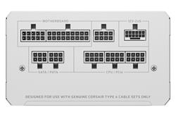 CORSAIR RM1000e White Bloc d'alimentation 1000 W Gold ATX, Blanc