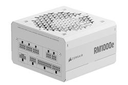 CORSAIR RM1000e White 1000W Gold ATX Power Supply, White