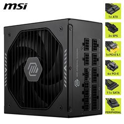 MSI MAG A1000GLS PCIE5, Fully Modular Compact, 80+ Gold, Power Supply