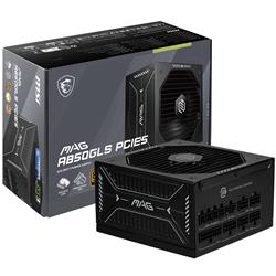 MSI MAG A850GLS PCIE5, Fully Modular Compact, 80+ Gold, Power Supply