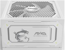 MSI Bloc d'alimentation 1000 W certifié 80 PLUS Gold ATX, Blanc