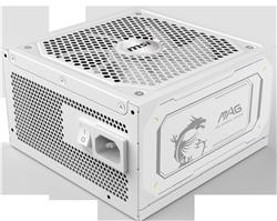 MSI Bloc d'alimentation 1000 W certifié 80 PLUS Gold ATX, Blanc