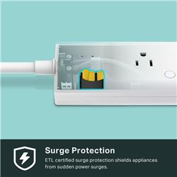 TP-LINK (KP303 Kasa Smart) - Prise d'alimentation 3 prises+2 USB