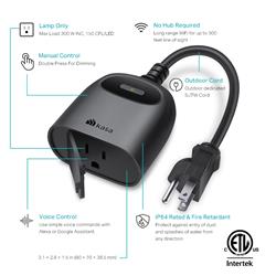 TP-Link Kasa Smart Wi-Fi Prise Extérieure Avec Gradateur Intégré (KP405)