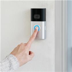 Ring Smart Video Doorbell 3, Wire-free with Rechargeable Battery Pack(Open Box)
