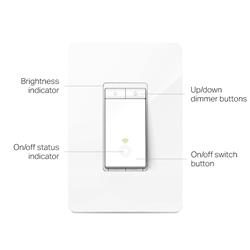 TP-LINK (HS220 Kasa) - Interrupteur intelligent Wi-Fi avec gradateur