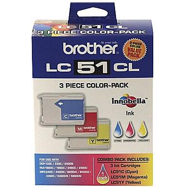 Cartouche d'encre tricolore BROTHER LC-51