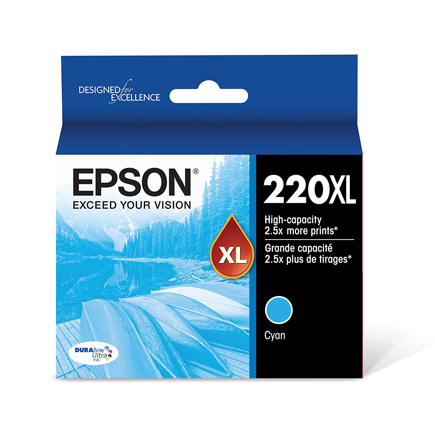 EPSON T220XL220 DURABrite Ultra Cyan High Capacity Cartridge Ink