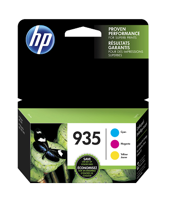 HP 935 Cyan, Magenta & Yellow Original Ink Cartridges, 3 pack