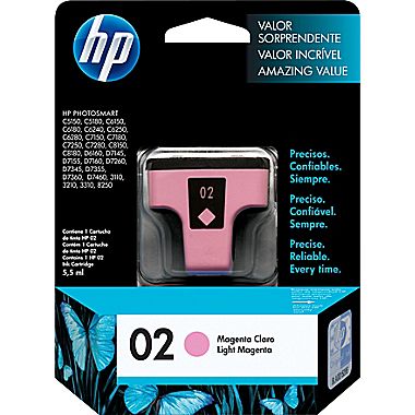 HP 02 Light Magenta Original Ink Cartridge (C8775WN)