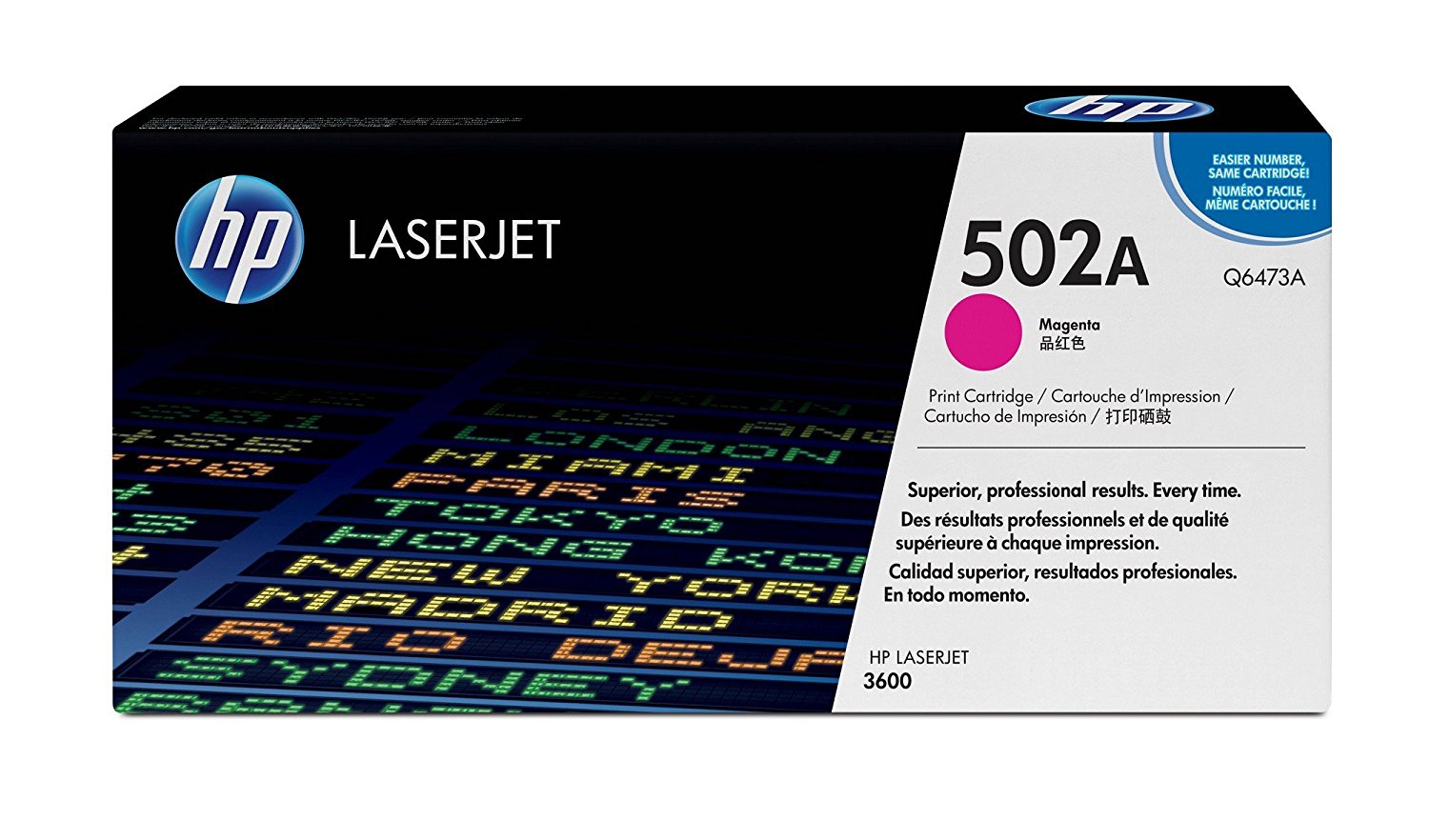 HP (502A) - Cartouche de toner magenta réusinée pour imprimantes HP (Q6473A)