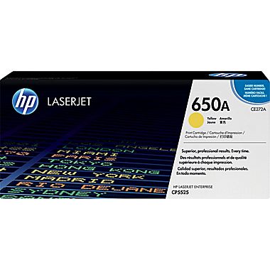 HP 650A (CE272A) Yellow Original LaserJet Toner Cartridge