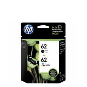 Cartouches d'encre originales HP 62 noire et tricolore, paquet de 2