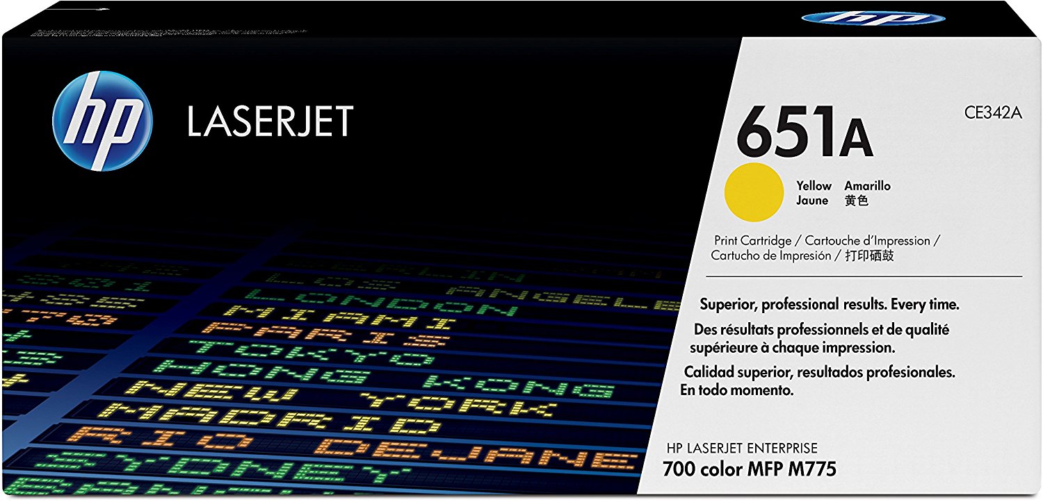 HP 651A (CE342A) Yellow Original LaserJet Toner Cartridge