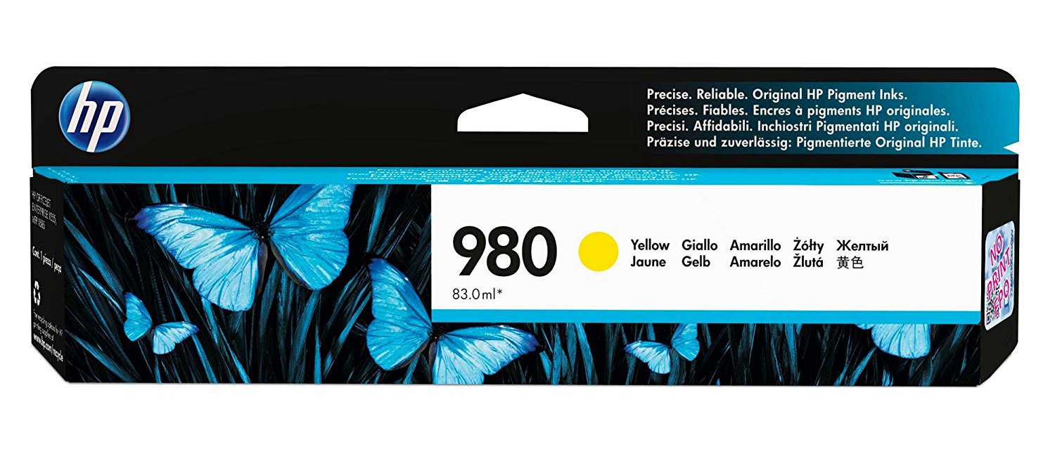 HP 980 Yellow Ink Cartridge(D8J09A)