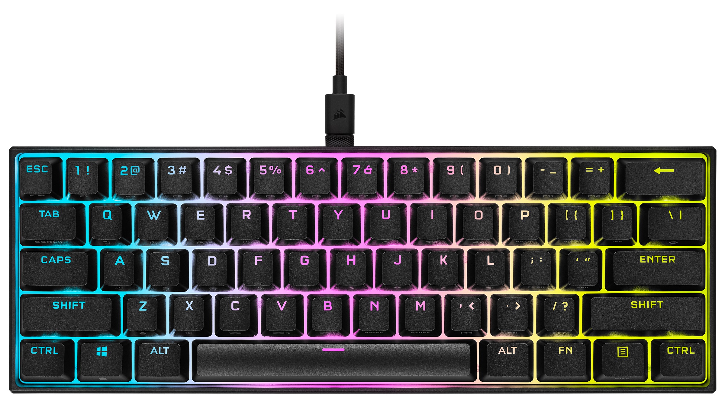 CORSAIR K65 RGB MINI 60% Mechanical Keyboard - Cherry MX Speed Switch(Open Box)