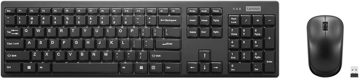 LENOVO 100 USB-A Wireless Combo Keyboard and Mouse