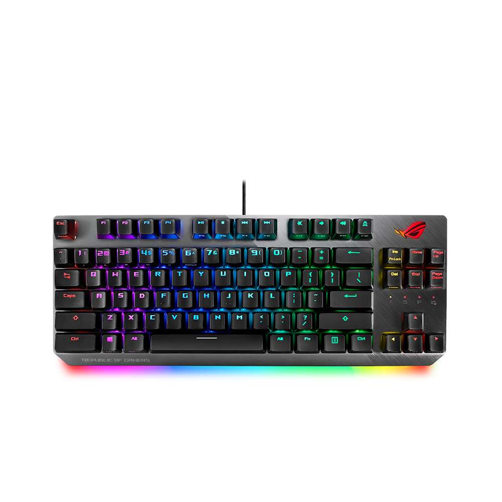ASUS Tenkeyless (TKL, 80%) Gaming Keyboard, Black -(Open Box)