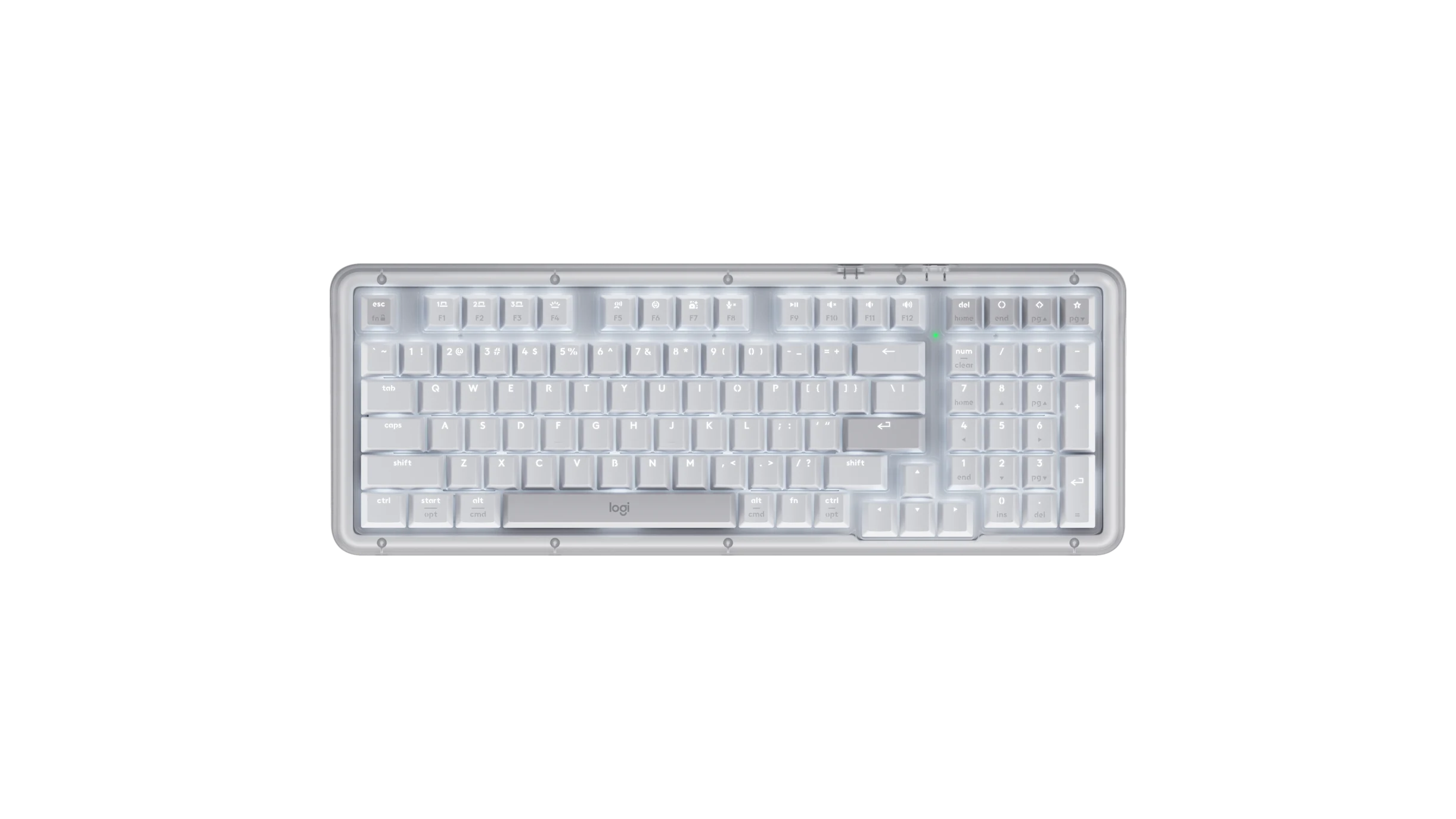 Clavier alto LOGITECH K98M blanc cassé