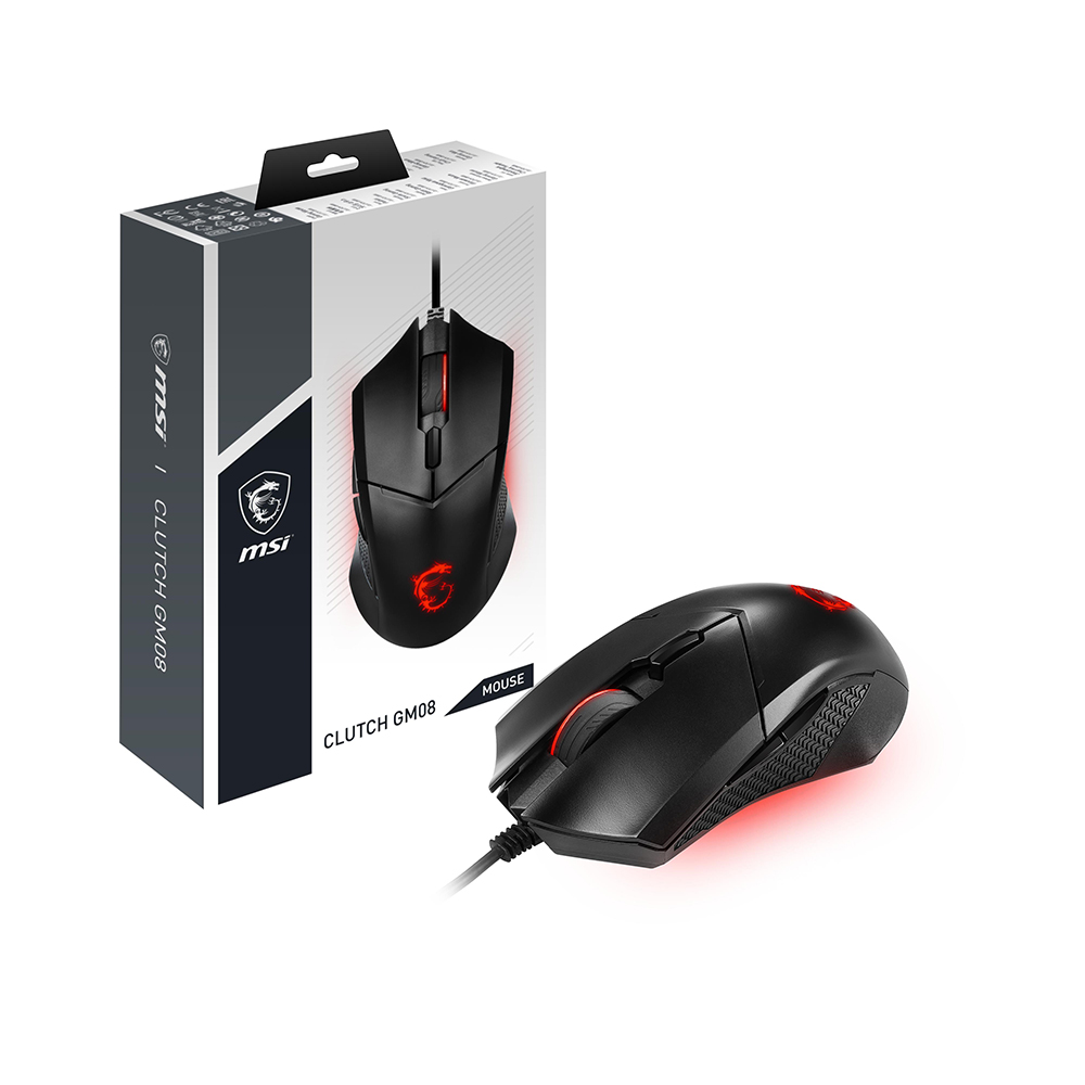 MSI Clutch GM08 Gaming Mouse - black