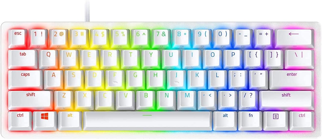 RAZER Huntsman Mini Gaming Keyboard, Mercury White -