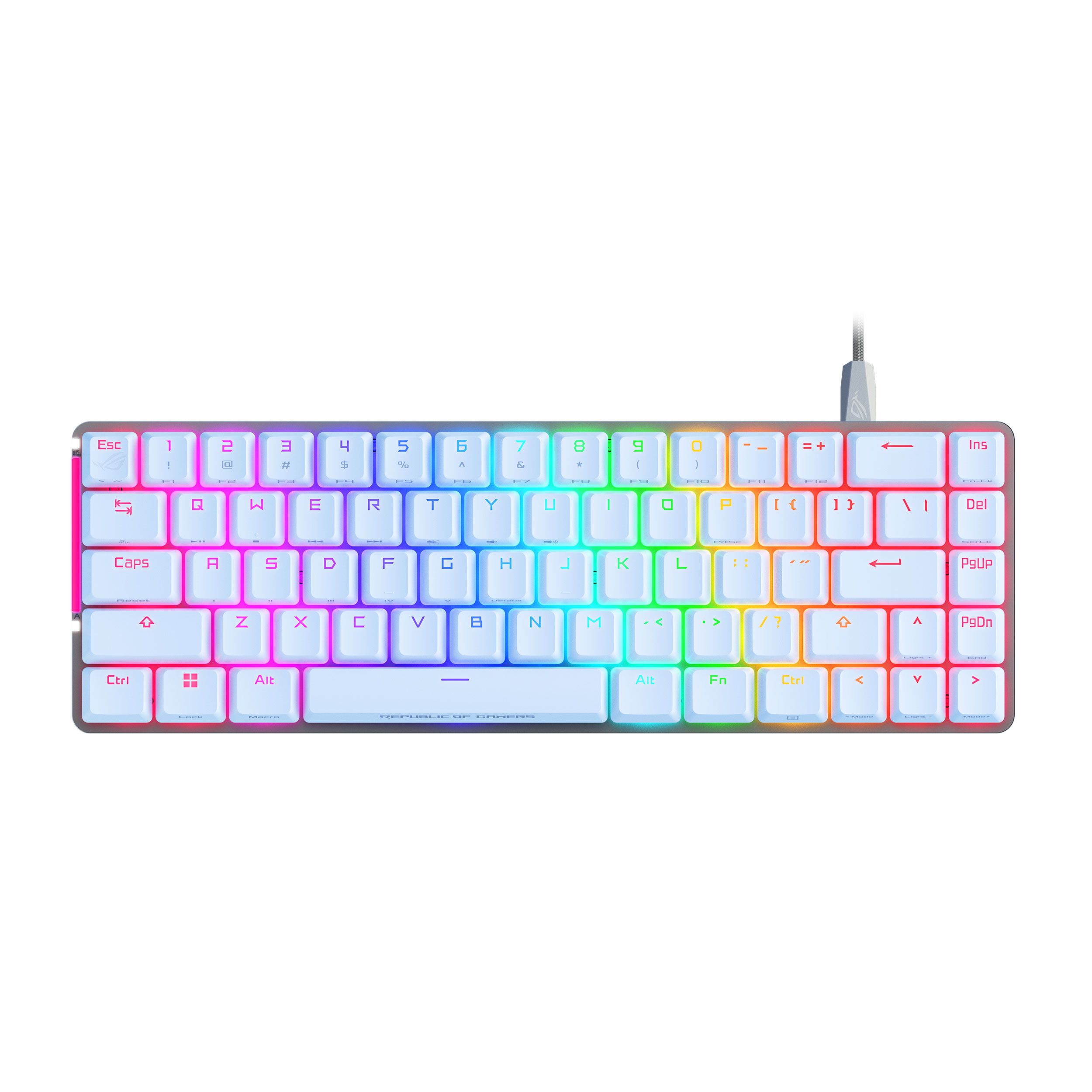 ASUS ROG Falchion Ace 65% Gaming Keyboard, White -(Open Box)