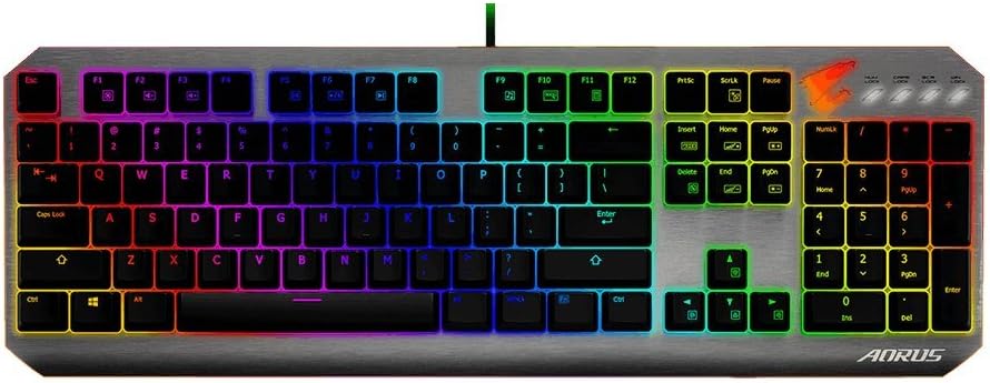 Clavier de jeu GIGABYTE AORUS K1, commutateurs mécaniques Cherry MX Red(Open Box)