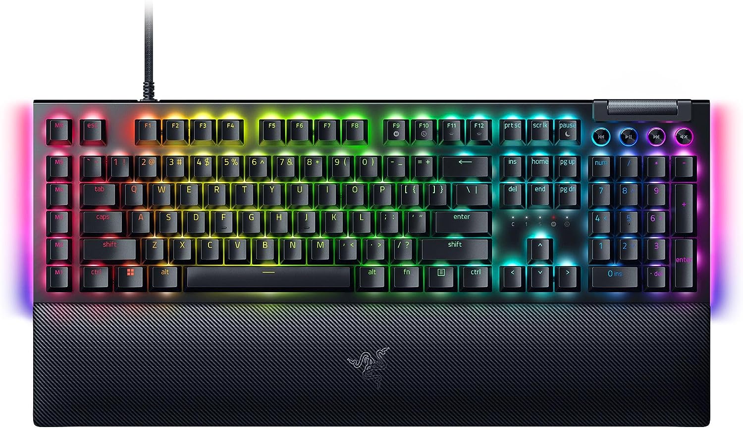 RAZER BlackWidow V4 Grand format (100 %) Clavier de jeu, Noir -