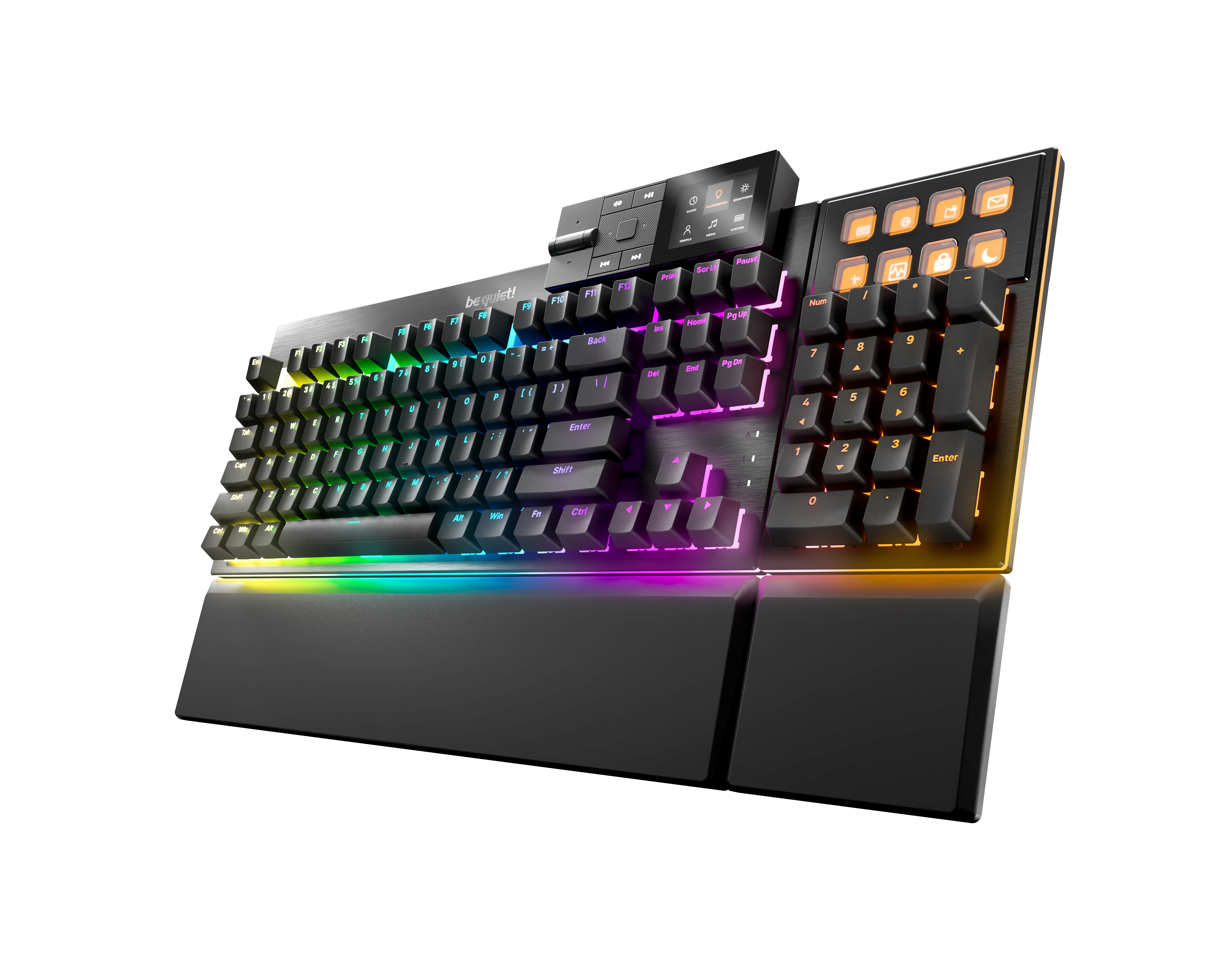 be quiet! Dark Mount Gaming Keyboard, Silent Linear Switches(Open Box)
