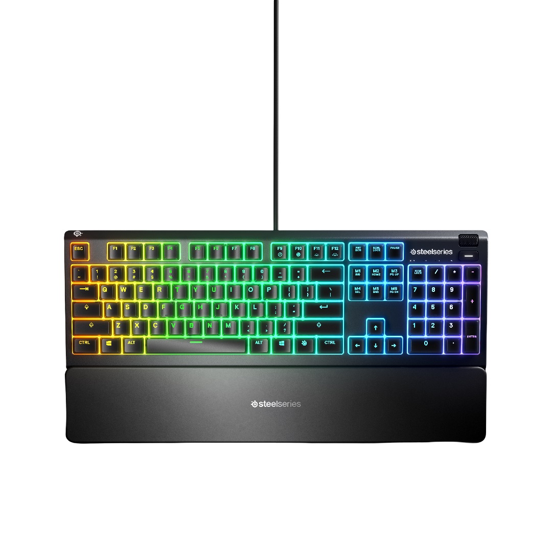 STEELSERIES Apex 3 Full Size Gaming Keyboard, Black