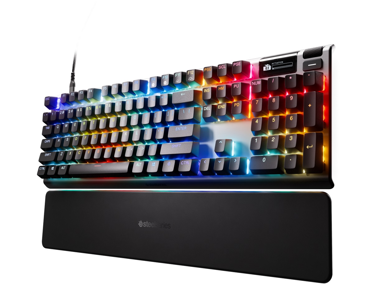 STEELSERIES Apex Pro Gen 3 Full Size Gaming Keyboard, Black
