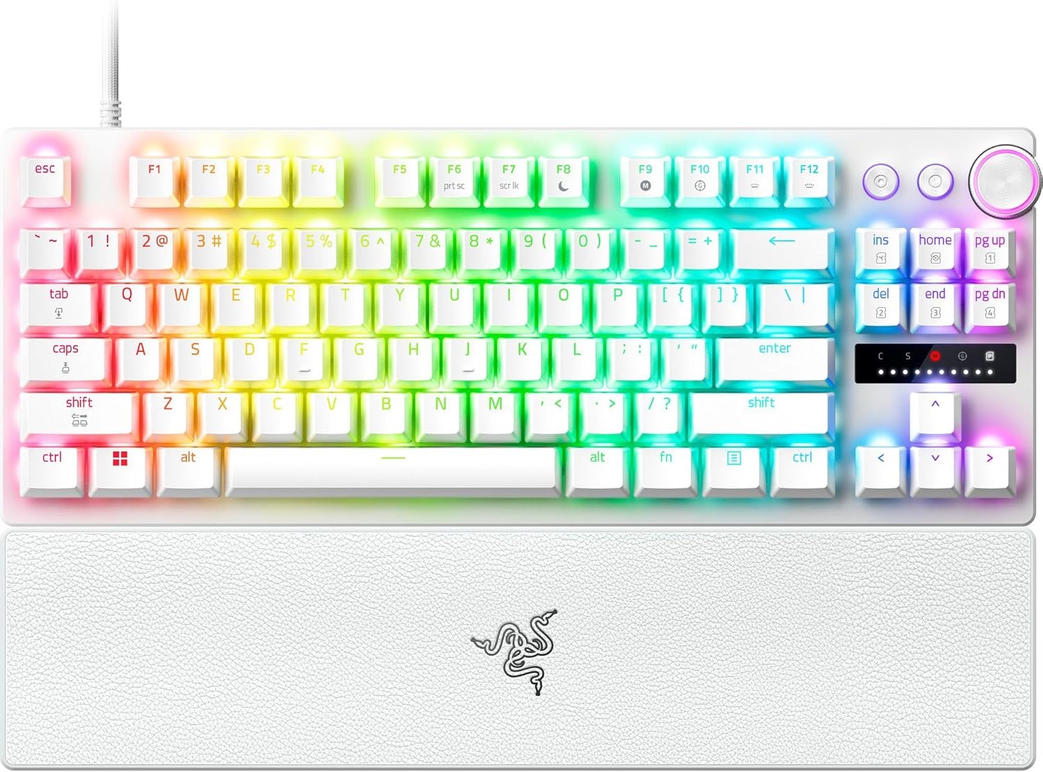 RAZER Huntsman V3 Pro TKL (80 %) Clavier de jeu, Blanc(Open Box)
