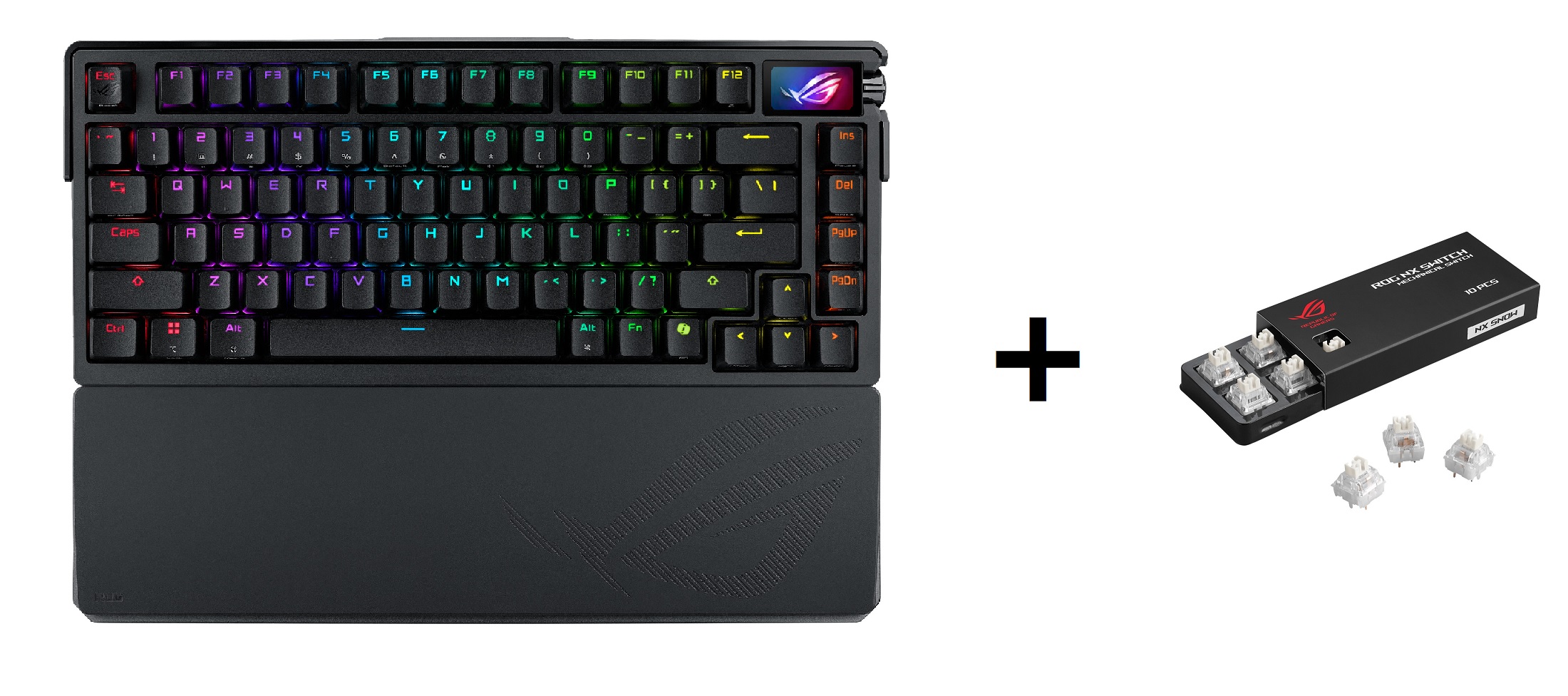 Achetez Asus Azoth Extreme Clavier 75 % (Interrupteurs Storm) + Obtenez un paquet de Asus ROG NX Interrupteurs Snow (10 pièc...