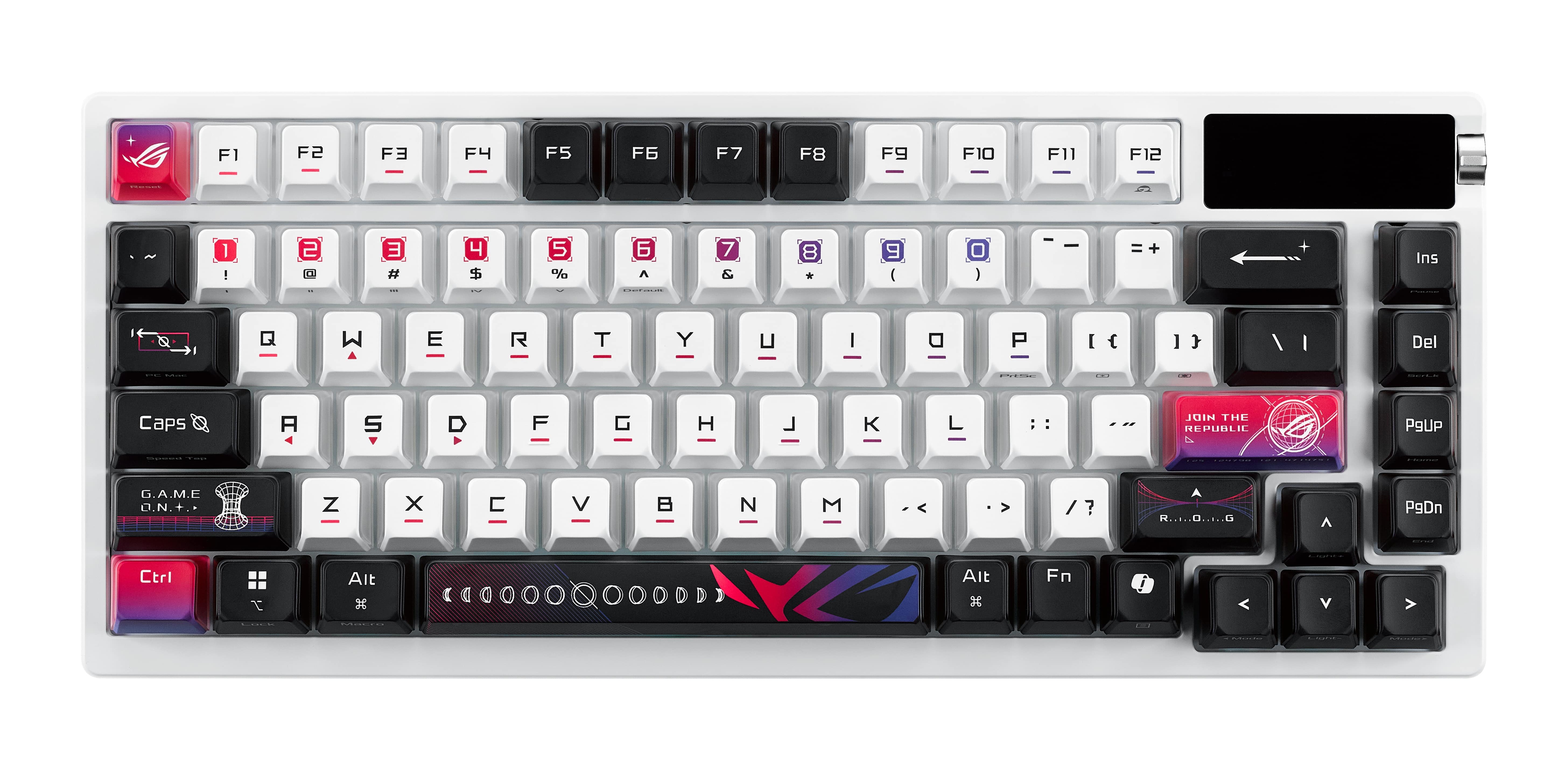 ASUS M704 ROG AZOTH X 75 % Clavier de jeu, Noir - Disposition US ANSI