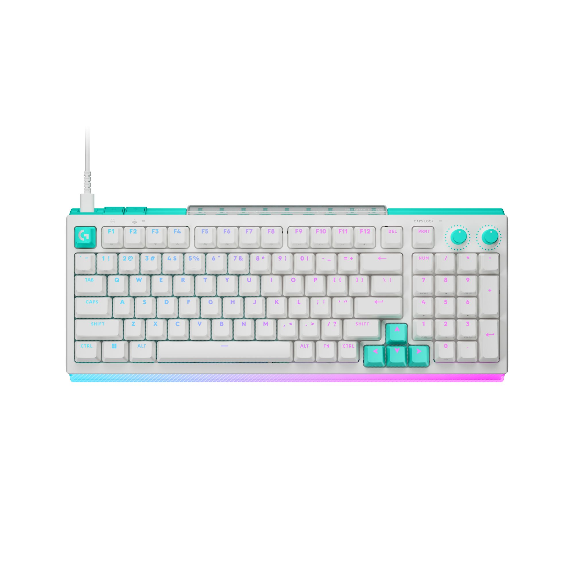 LOGITECH G512 X 98 96 % Clavier de jeu, Blanc