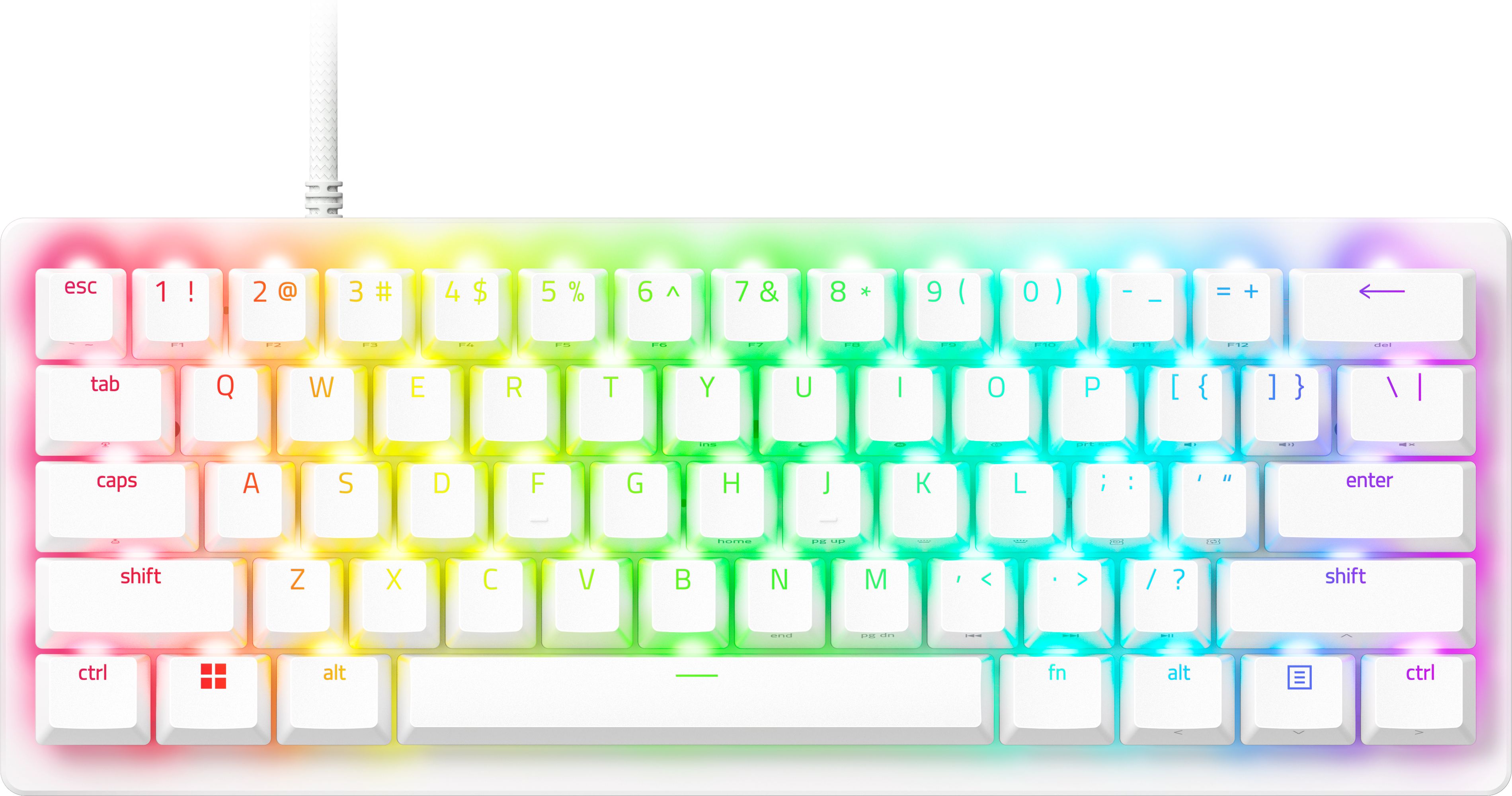 RAZER HUNTSMAN V3 PRO MINI 60% Gaming Keyboard, White