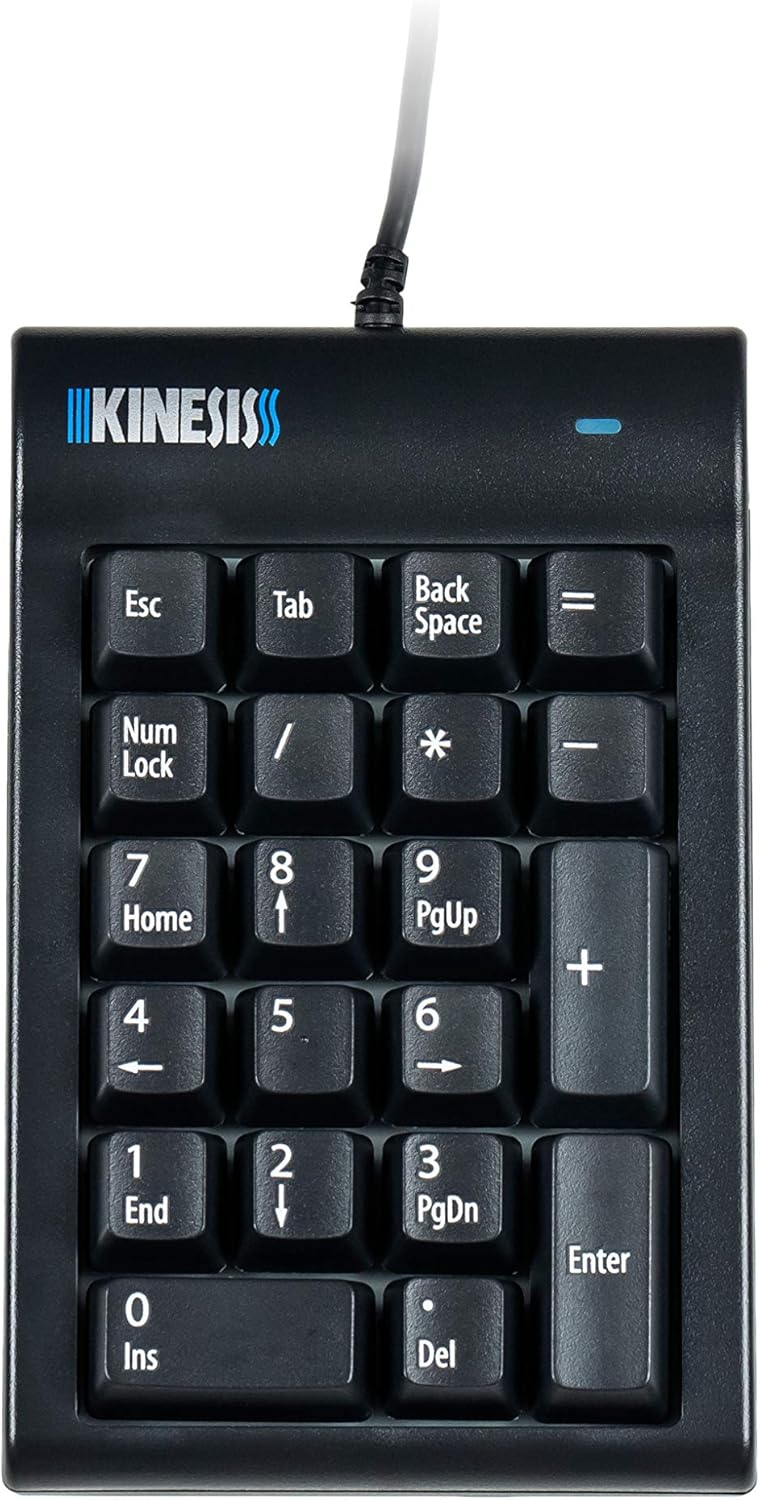 KINESIS AC210USB-BLK Productivity Keyboard, Black -