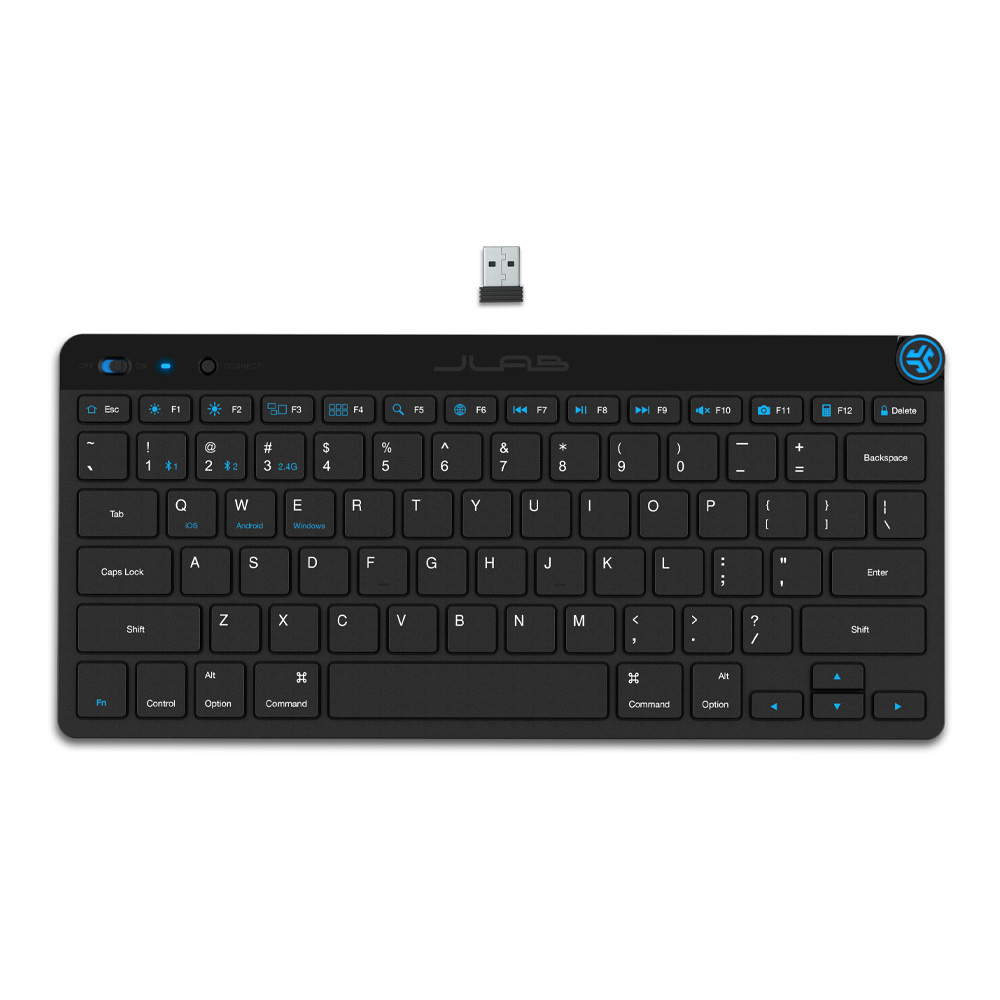 JLab Audio 75% Productivity Keyboard, Black - US ANSI Layout
