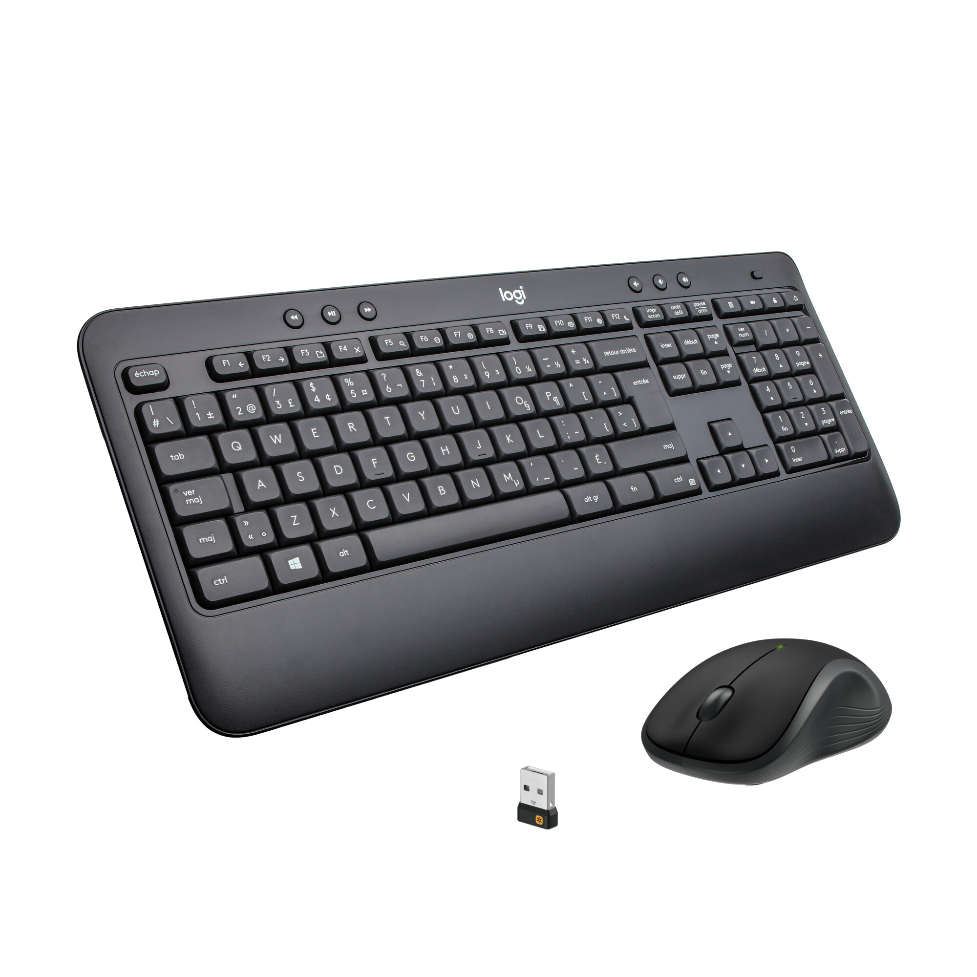 LOGITECH Advanced Wireless Keyboard Mouse Combo - French