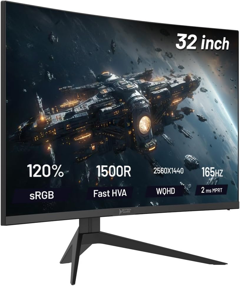 Moniteur de jeu Skytech 32'' QHD 2K 2560 x 1440 180 Hz(Open Box)