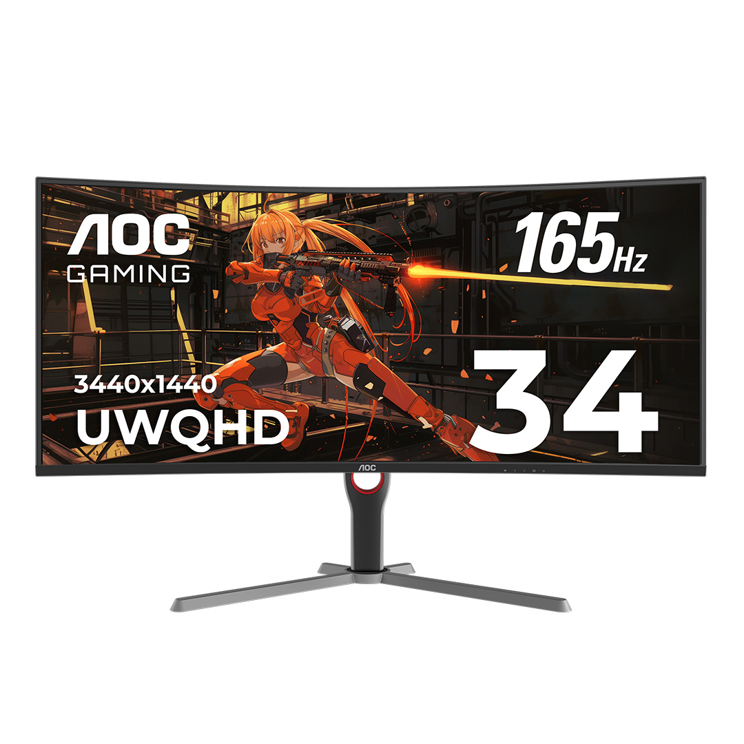 AOC 34" TFT 3440x1440 VA incurvé 165 Hz 1 ms (MPRT) Moniteur de jeu