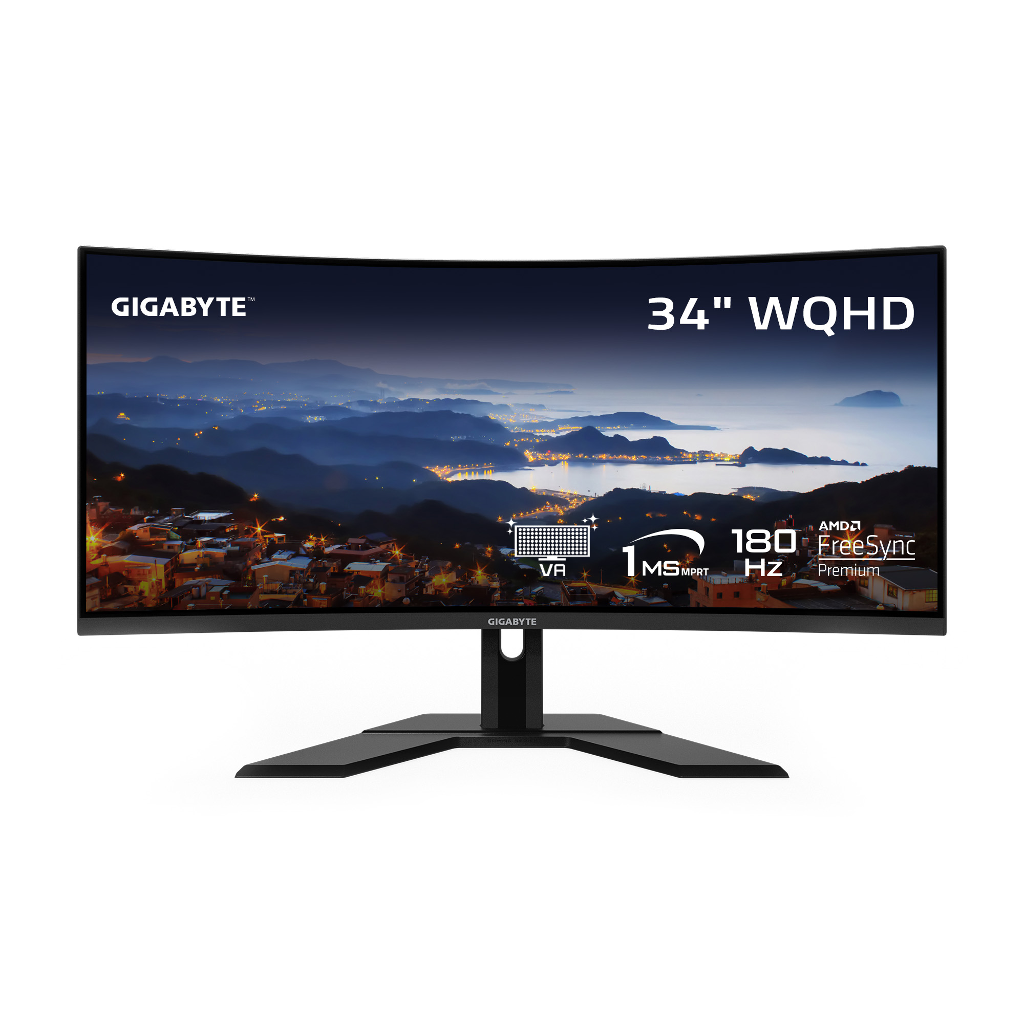 GIGABYTE G34WQCP 34" WQHD Curved VA 180Hz 1ms (MPRT) Gaming Monitor(Open Box)